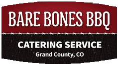 Sponsor • Constitution Week, Grand Lake, Colorado: Logo for the Bare Bones BBQ Catering Services.